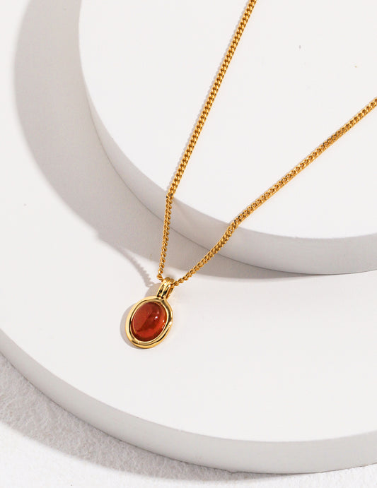 Crimson Gleam Necklace-103773